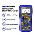 thumbnail image 2 of Multimètre Numérique Intelligent RMS AC/DC 600V NCV Ohm Anti-Brûlure Testeur Électricien Professionnel Portable, 2 of 7