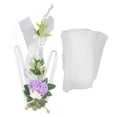 thumbnail image 1 of Wedding Chair Flower Decorations, Fine Details Simulation Elegant Delicate Texture Artificial Chair Back Flower  For Party For Ceremony Light Purple,Blue,Pink, 1 of 8