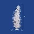 thumbnail image 2 of Vickerman 4' White Laser Artificial Christmas Tree, Clear Dura-lit Incandescent Lights, 2 of 4