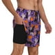 thumbnail image 2 of Balery Halloween Black Cats Bañador para hombre, shorts de playa de secado rápido con entrepierna y forro de compresión-X-Large, 2 of 6