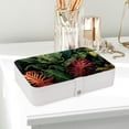 thumbnail image 6 of Plant Elegant PU Leather Jewelry Box with Removable Compartment, Portable Earring Organizer, Necklace Organizer, and Decorative Box, 6 of 6