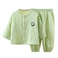 thumbnail image 2 of YDOJG Kids Toddler Outfit Suit Baby Boy Girl Loungewear Cotton Pants Long Sleeve Pajamas Cartoon Print Outfit Nightwear Sleepwear, 2 of 4