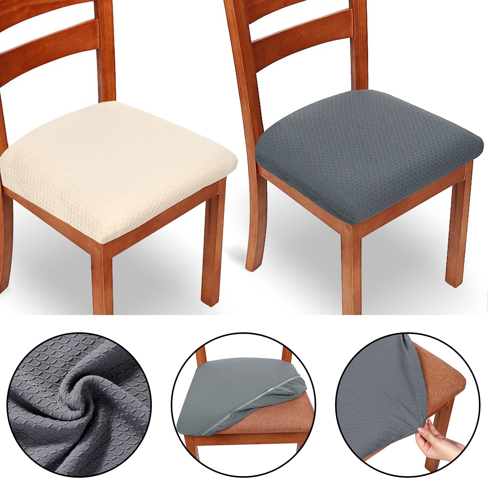 4/2 Pcs Dining Room Slipcovers Sets, Durable Washable Stretch Chair