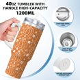 thumbnail image 3 of KLL Hand-drawn Pumpkin with Flowers Print 40oz Stainless Steel Insulated Car Cup Coffee Mug with Spillproof Lid - Keep Your Drink Hot or Cold on the Go, 3 of 8