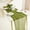 Grass Green, variant on Cterwk Cheesecloth Table Runner Fabric Gauze Table Decorations for Wedding Birthday Party, 35" x 118"
