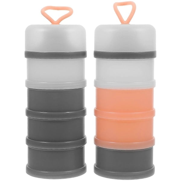 2 pcs Milk Powder Containers Stackable Leak-proof Protein Powder Dispensers 19.00X7.80X7.80CM