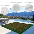 thumbnail image 3 of Vintage Red Roses Outdoor Rug for Patio/Deck/Porch, Non-Slip Large Area Rug 3 x 5 Ft, Green Abstract Art Floral Ethnic Indoor Outdoor Rugs Washable Area Rugs, Reversible Camping Rug Carpet Runner, 3 of 8