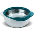 thumbnail image 3 of Pinnacle Thermoware 1.5-Qt Stainless Steel Bowl Insulated Food Container, Turquoise, 2 Pack, 3 of 3