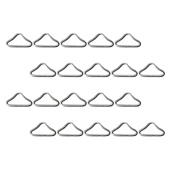 22 Pcs Special Ring for Trampoline Accessories Replacement Parts Steel Triangle Rings Child Galvanized Wire