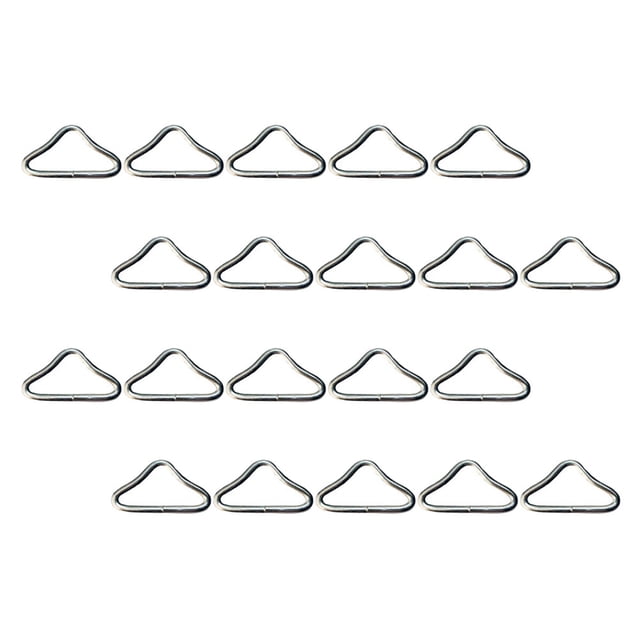 FOMIYES 22Ud Triangulares Metálicos Para Accesorios Reemplazables Plateados