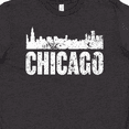 thumbnail image 4 of Inktastic Chicago Skyline Grunge Youth T-Shirt, 4 of 5