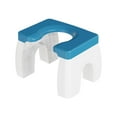 thumbnail image 2 of Taburete de inodoro en cuclillas, taburete de baño, práctico, multifuncional, portátil Azul blanco, 2 of 4