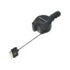 1.0A Retractable Car Charger for iPod & iPhone