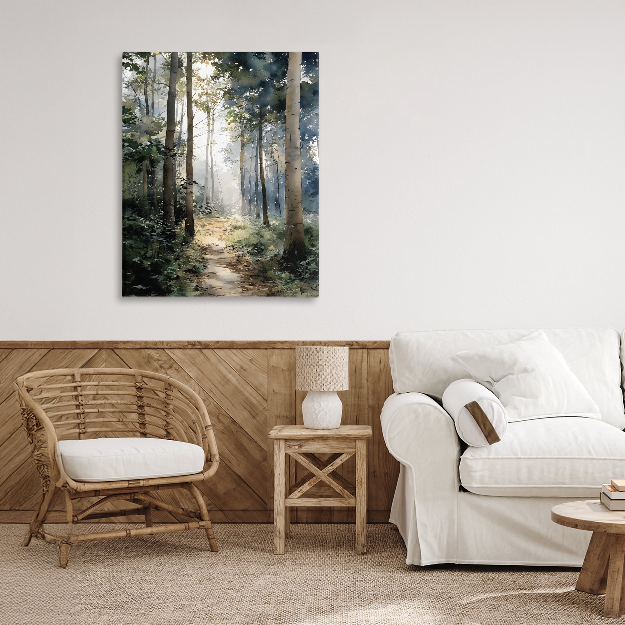 Stupell Industries Forest Path in Morning Canvas Wall Art, design by Franklyn Gregory