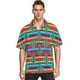 thumbnail image 4 of Camisas hawaianas con estampado gráfico 3D para hombre, camisas playeras Aloha de manga corta, camisas y blusas informales de gran tamaño con botones para hombre, 4 of 5