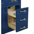 thumbnail image 5 of Design Element Milano 84" Double Sink Bathroom Vanity in Blue, 5 of 5
