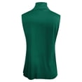 thumbnail image 4 of HUANBAI Women‘s Ribbed High Neck Sleeveless Tank Top Stretch Soft Comfort Fit Wear Solid Color Basic Shirt Basic Sleeveless Tank Tops, 4 of 5