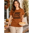 thumbnail image 5 of KimSoong Women Thanksgiving T-Shirt Turkey Graphic Shirt Let Me See That Casserole Letter Shirt Fall Thankful Funny Short Sleeve Tee Tops, 5 of 12