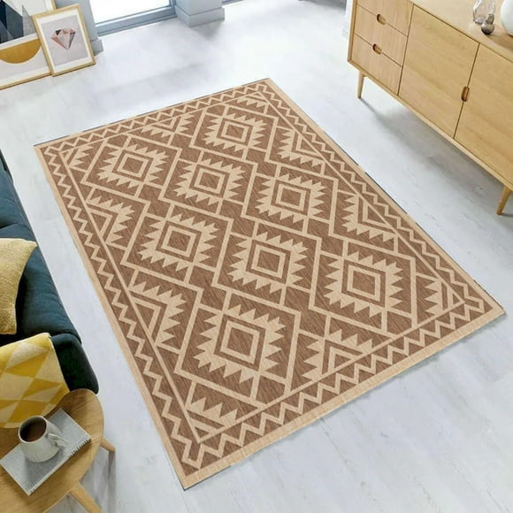 Cabana Indoor Outdoor Geometric Pattern Rug 6'7"X9'