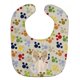 thumbnail image 1 of Babero de bebé en tejido de felpa Papillon Sable White Large Caroline's Treasures, 1 of 1