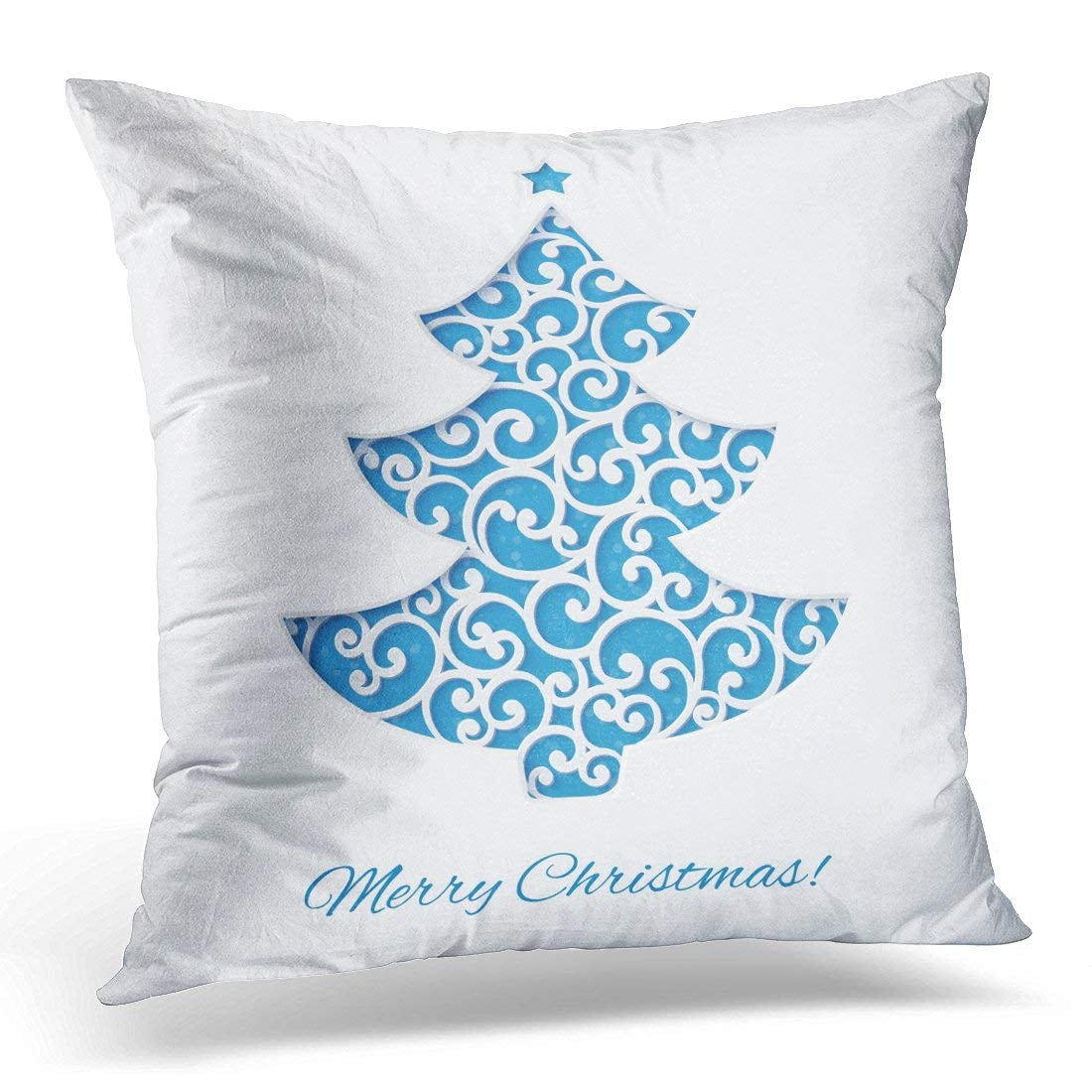 Blue christmas throw pillows hotsell