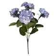 thumbnail image 7 of Naittoop Artificial Geranium Flowers for Outdoors Geranium Silk Red Flower Outdoor UV Resistant Garden Plants Faux Flowers for Christmas Home Kitchen Table Centerpieces Decor (Purple) 13.8 in, 7 of 7