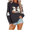 thumbnail image 5 of Kukoosong Women's Halloween Sweatshirts Oversized Loose Crewneck Pullover Sweater, 5 of 6