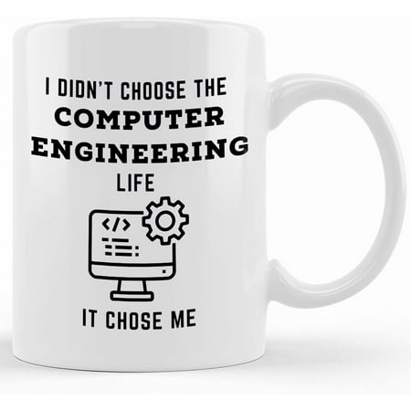 

Computer Engineer Gift Coffee Mug computer Engineering Life Ceramic Novelty Coffee Mug Tea Cup Gift Present For Birthday Christmas Thanksgiving Festival 11oz Sarcasm With