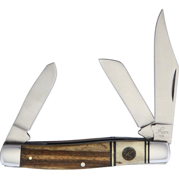 Roper Laredo Stag 2.62 in Blade Stag-Wood Handle