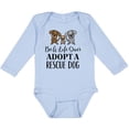 thumbnail image 3 of Inktastic Adopt a Rescue Dog Pet Boys or Girls Long Sleeve Baby Bodysuit, 3 of 5