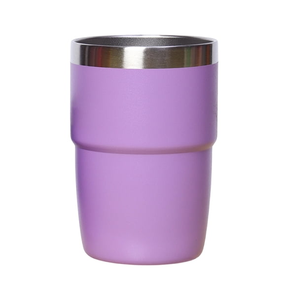 Purple Stainless Steel insulated Tumbler with Lid, Double-Wall Vacuum insulated Drinkware, Reusable Portable Cup for Hot and Cold Beverages, Ideal for Commutes, Travel, office and
