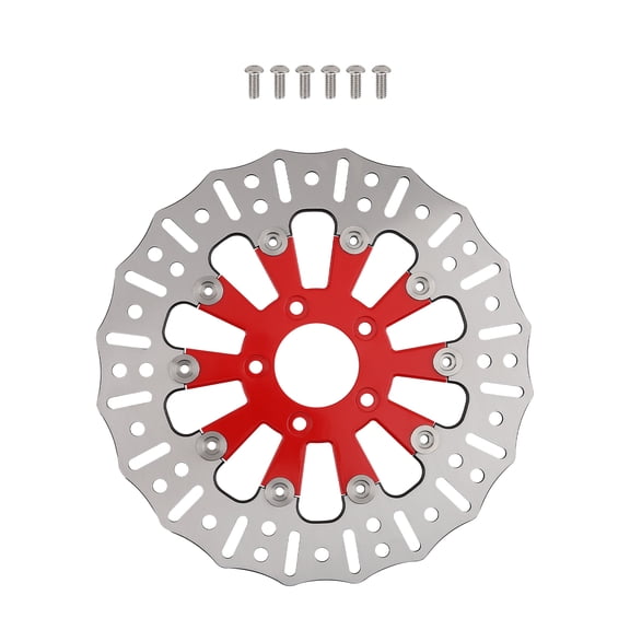 MaXpeedingrods Red Front Brake Rotor for Harleydavidson for Touring Trike Dyna Softail Sportster 2008-2024