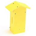 thumbnail image 4 of Birds Choice SNPMBFH Pole Mount Poly-Lumber Butterfly House with Engraved Butterfly Silhouette, 12.25", Yellow, 4 of 5