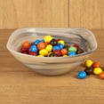 thumbnail image 2 of World Gifts Murano Style Colorful Centerpiece Squarish Bowl - Taupe Alabaster, 10" x 3.75", 2 of 2