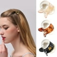 thumbnail image 4 of Langgg Pince à Cheveux en Résine Acrylique Perle Ronde Mini Pince à Cheveux Décoration Cadeau pour Fête, Champagne, 4 of 7