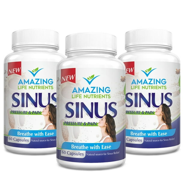 Natural Allergy Relief & Sinus Headache Booster Peppermint Supplement