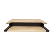 Two-Tier Pneumatic Standing Desk Converter - White Oak