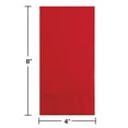 thumbnail image 2 of Club Pack of 192 Classic Red 3-Ply Disposable Party Guest Napkins 8", 2 of 2