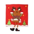 thumbnail image 1 of Christmas Back Chair Cover Removable Washable Dining Room Chair Protector For Christmas Banquet Kitchen Dining Room Decor, 1 of 9