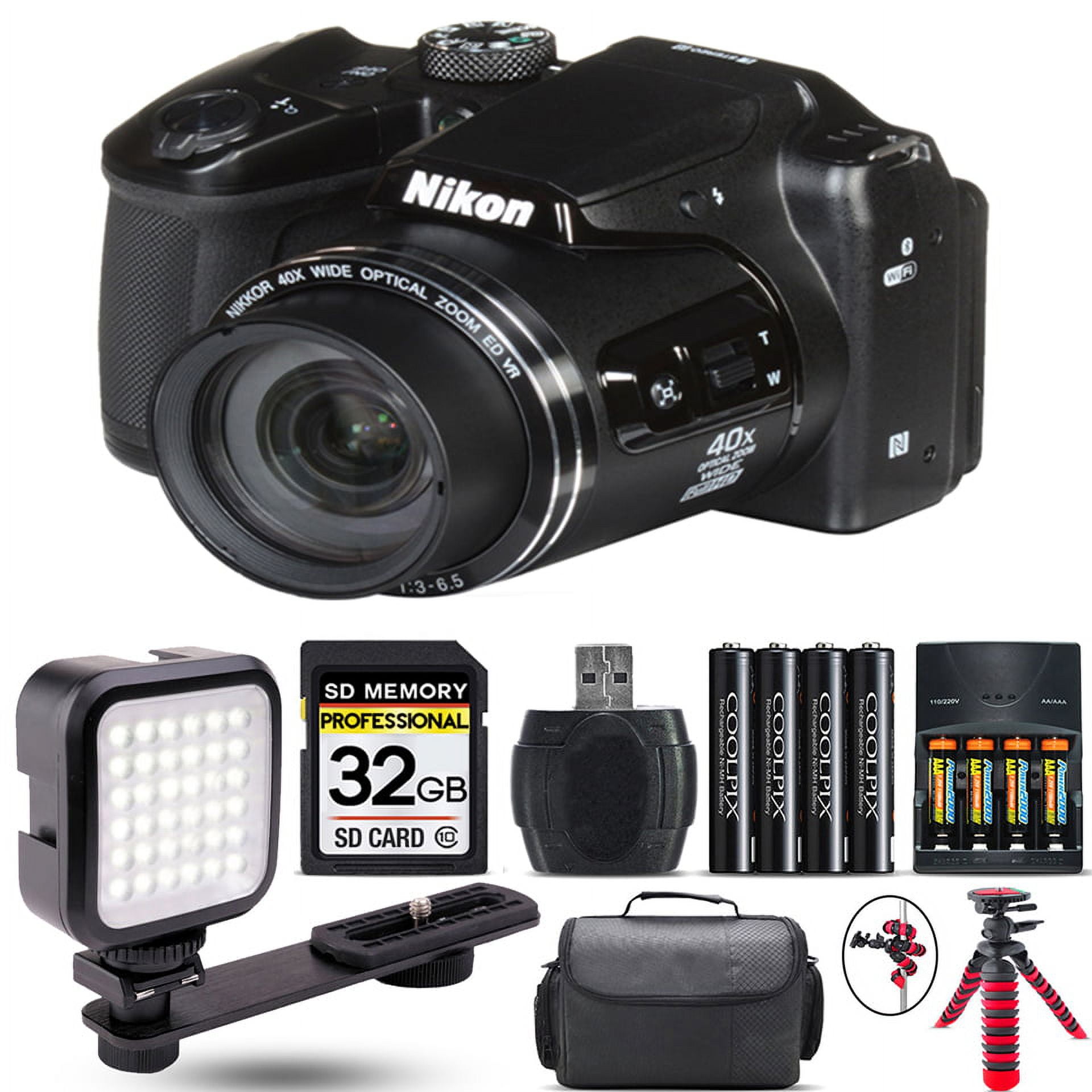 Nikon COOLPIX B500 Digital Camera 40x Optical Zoom + Tripod +