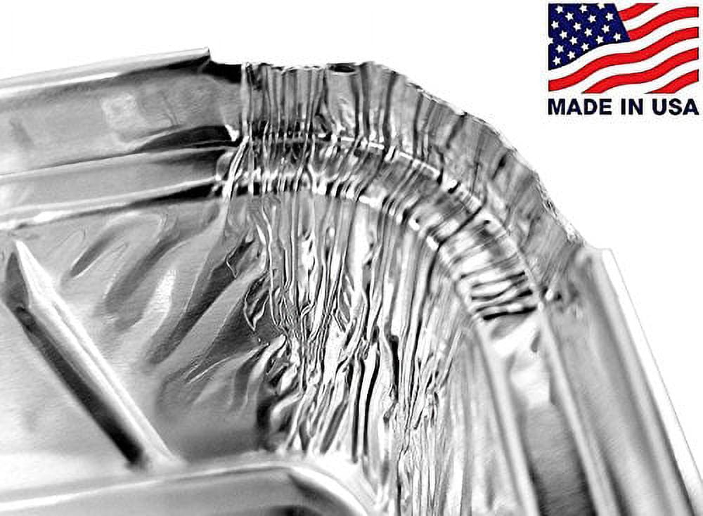 Pactogo 2 lb. Aluminum Foil Loaf/Bread Pan Tins w/Foil Board Lid (Pack of 50 Sets)