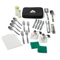Ozark Trail 24Piece Plastic Camping Kitchen Set with Travel Bag