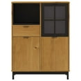 thumbnail image 5 of vidaXL Highboard with Glass Door FLAM 36.2"x15.7"x48.2" Solid Wood Pine, 5 of 11