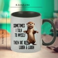 thumbnail image 3 of 1pc 11.1oz/330ml Creative Cute Otter Pattern Ceramic Mug, Portable Coffee Cup With Gift Box, Suitable For Outdoor Camping, Picnic, Travel, 3 of 3