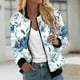 thumbnail image 1 of Puntoco Abrigo Casual De Manga Larga Con Estampado Floral Y Cremallera Con Bolsillo Y Cuello Alto Para Mujer Puntoco Puntoco-1, 1 of 4