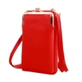 thumbnail image 1 of Dinheiro Bolso para teléfono móvil de mujer, bolso bandolera pequeñoRojo, 1 of 5