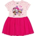 thumbnail image 1 of L.O.L. Surprise! Girls' Tutu Dress with Tulle Skirt XS-4/5, Pink Crystalline, 1 of 2