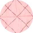 thumbnail image 1 of Ahgly Company Machine Washable Indoor Round Solid Red Modern Area Rugs, 7' Round, 1 of 4