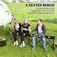 thumbnail image 4 of Outsunny 6-Seater Folding Team Sports Sideline Bench, Folding Bench Chair, 4 of 10