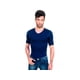 thumbnail image 1 of Camiseta I Love Shape Seamless Cuello V Mangas Azul M 4005, 1 of 2